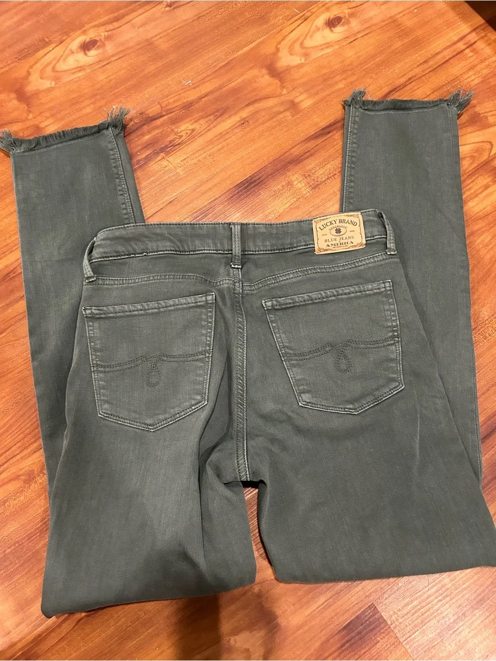 Lucky Brand Olive Green Lolita Skinny Jeans